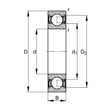 S 61906-2RSR, (j) DIN 625-1 (bio)(zhn)Ҫߴ, ɂ(c)ܷ
