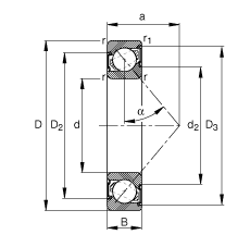 ǽ|S 7204-B-2RS-TVP, (j) DIN 628-1 (bio)(zhn)Ҫߴ|  = 40ɂ(c)ܷ