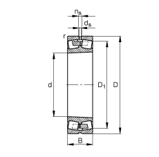{ĝLS 239/850-K-MB,  DIN 635-2 ˜ʵҪߴ, FF 1:12