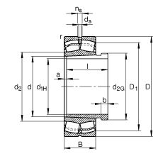 {ĝLS 23134-E1A-K-M + AH3134A, (j) DIN 635-2 ˜ʵҪߴ, F׺ж