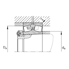 {ĝLS 239/850-K-MB,  DIN 635-2 ˜ʵҪߴ, FF 1:12